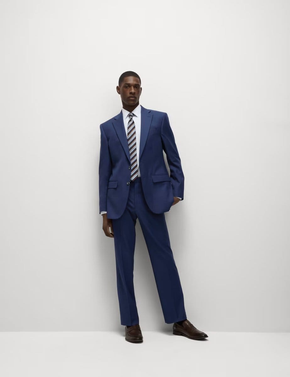 Marks & Spencer M&S Regular Fit Stretch Suit Jacket Dark Indigo - 4
