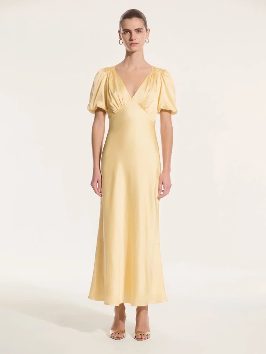 OMNES Rosie Dress in Vintage Yellow