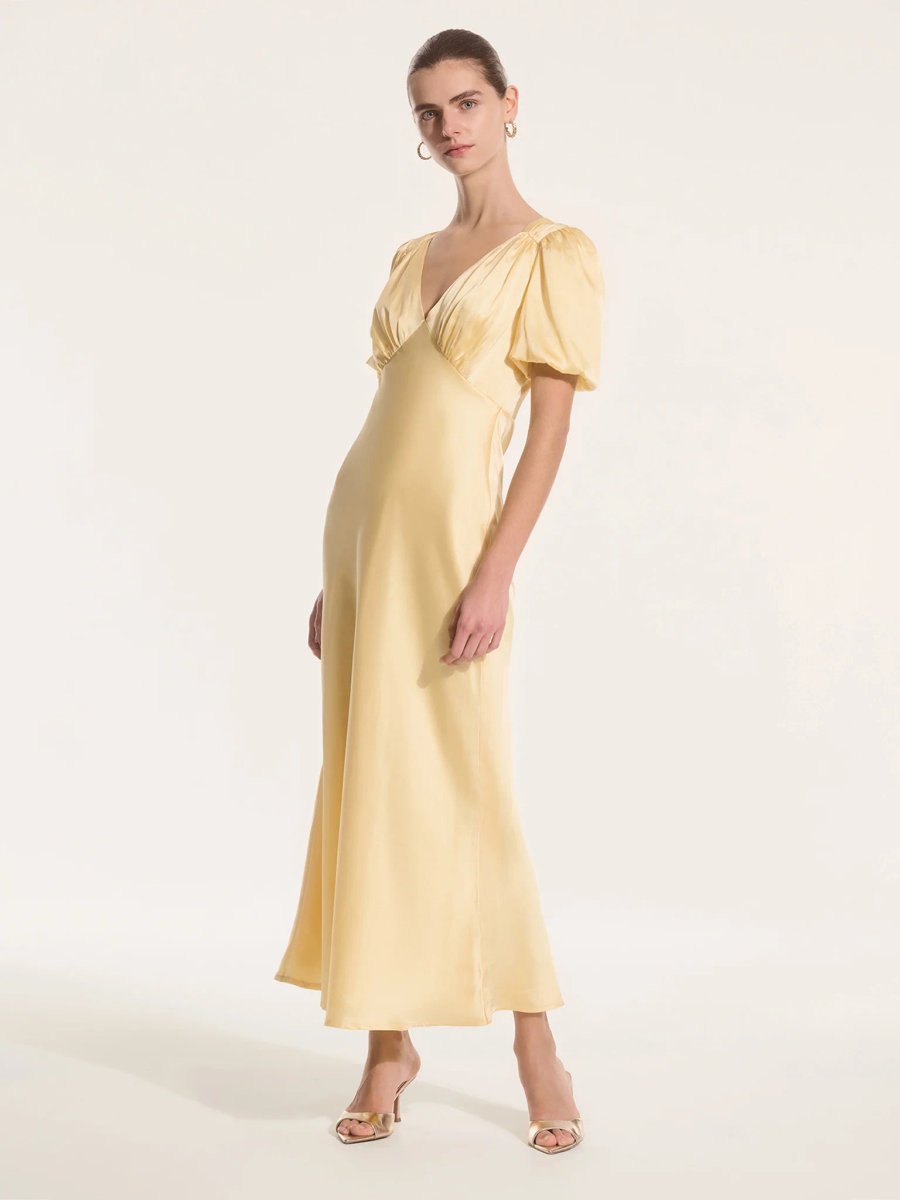 OMNES Rosie Dress in Vintage Yellow - 2