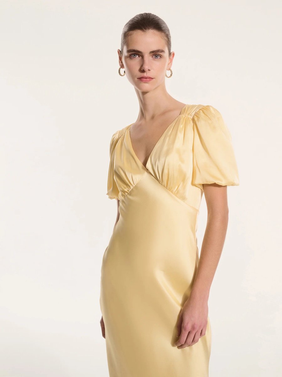 OMNES Rosie Dress in Vintage Yellow - 4