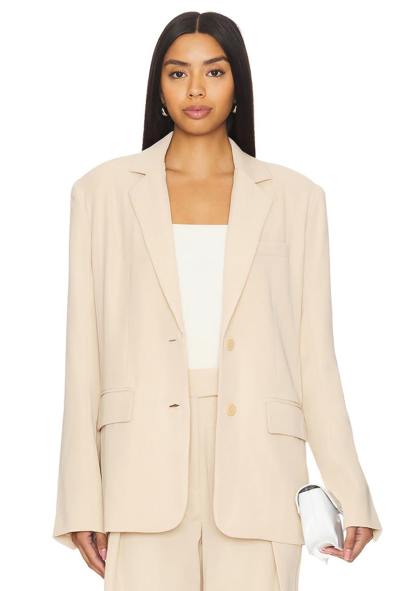 revolve Revolve Abbey Blazer in Beige Neutral