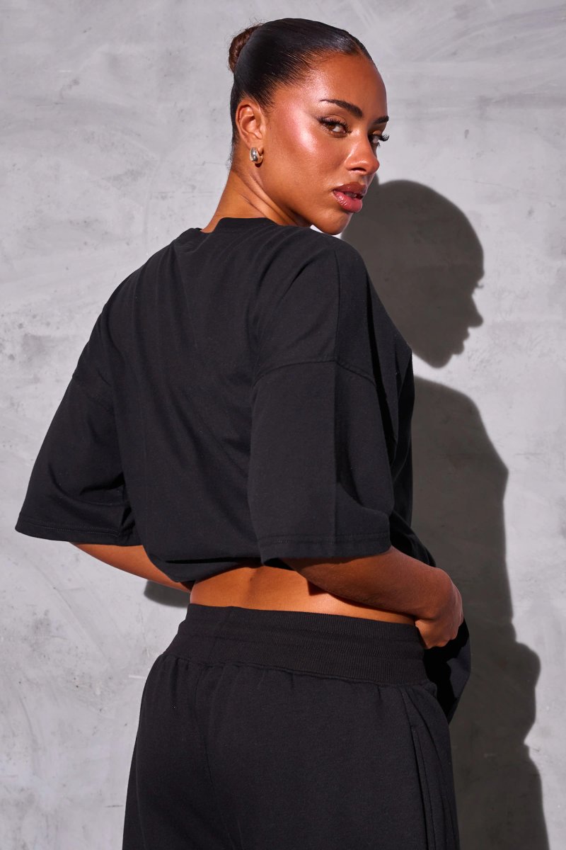 Kaiia Kaiia Studio Logo Oversized Tee Black - 2