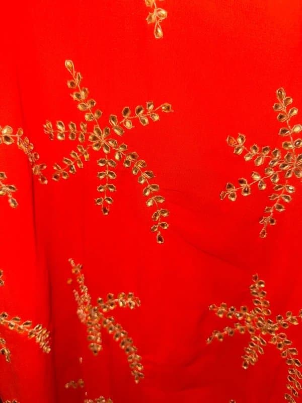 Never Fully Dressed Never Fully Dressed Orange Embellised Palm Dress Size 16 NEW