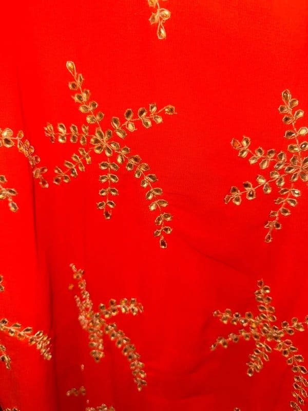 Never Fully Dressed Never Fully Dressed Orange Embellised Palm Dress Size 16 NEW - 1