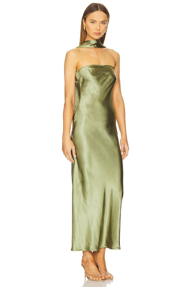 revolve Angelina Neck Tie Maxi Dress - 3