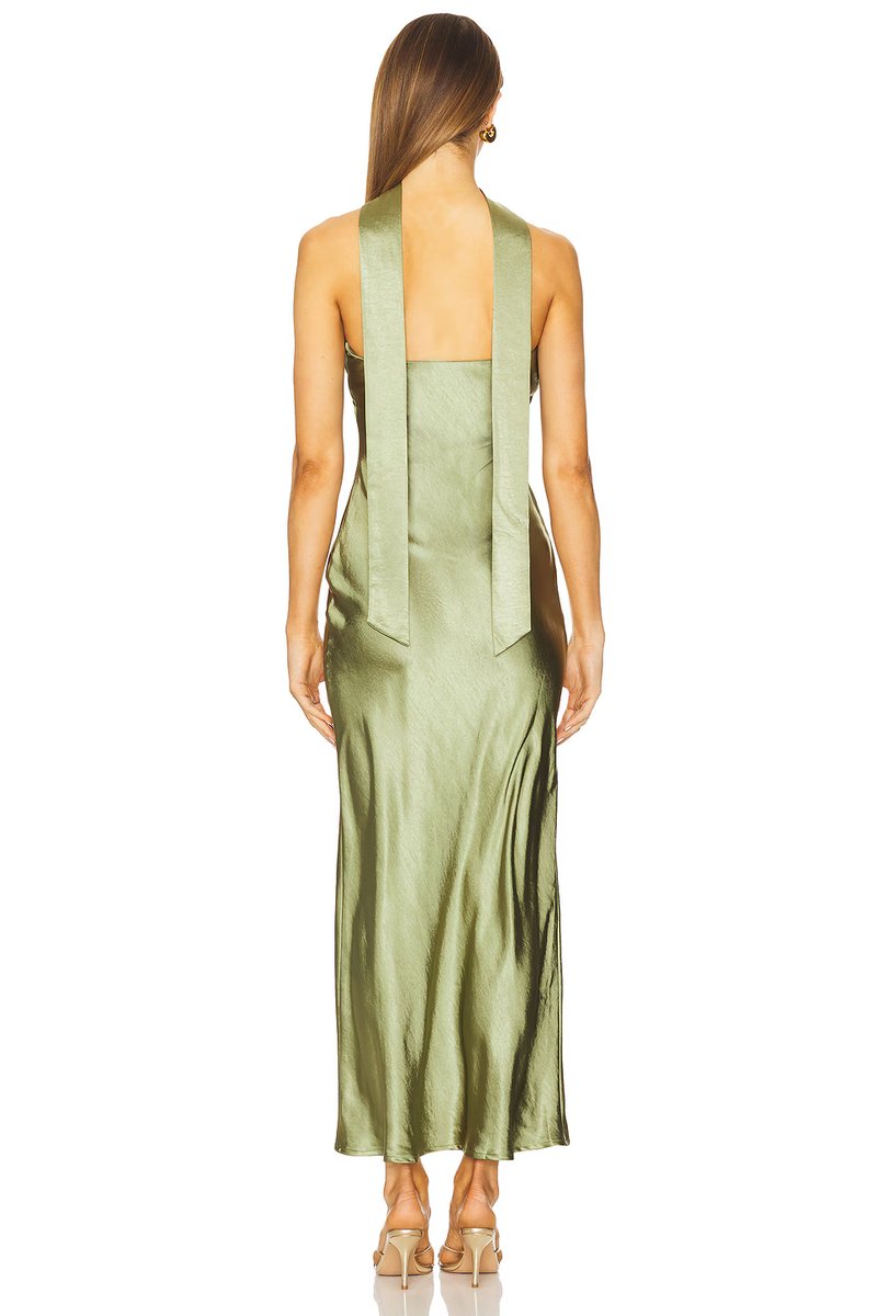 revolve Angelina Neck Tie Maxi Dress - 4