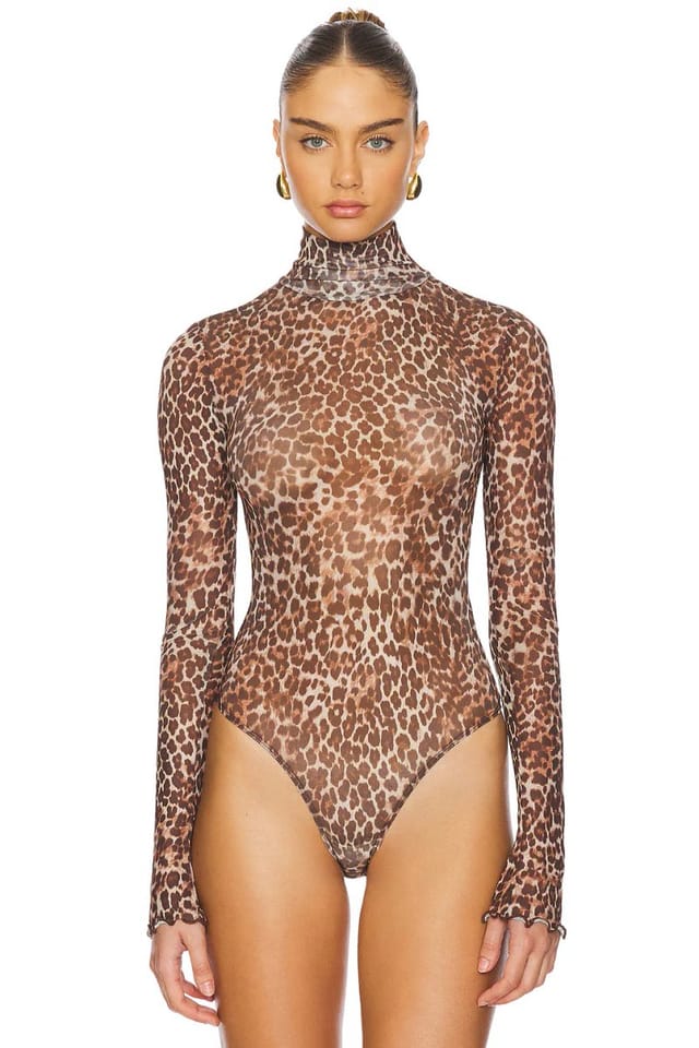 revolve Mira Sheer Bodysuit - 2