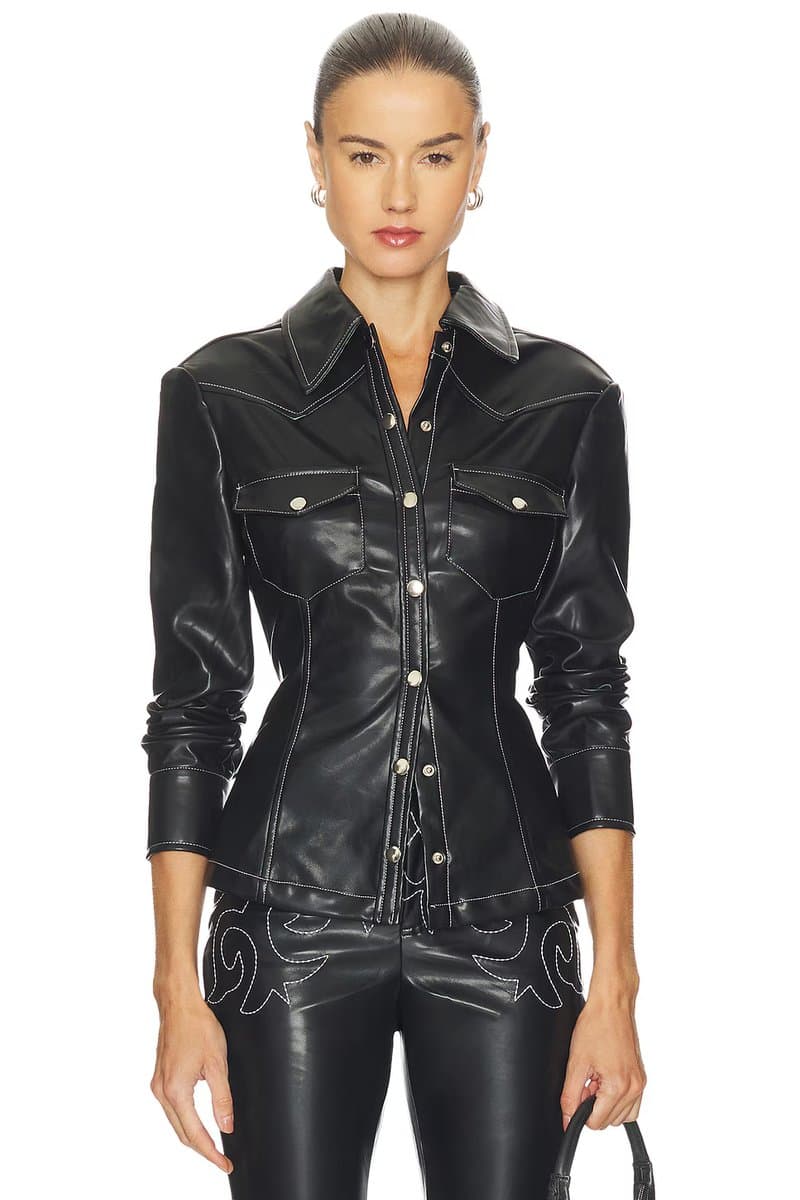 revolve Western Button Up Top