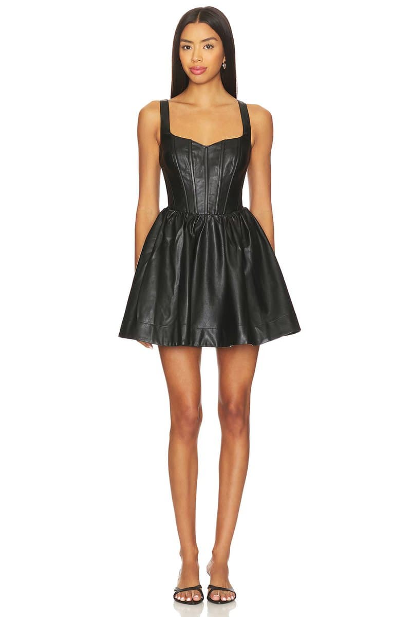 revolve Savoy Faux Leather Mini Dress