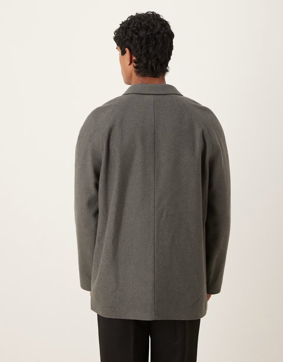 ASOS ASOS DESIGN oversized slouchy blazer in charcoal - 3