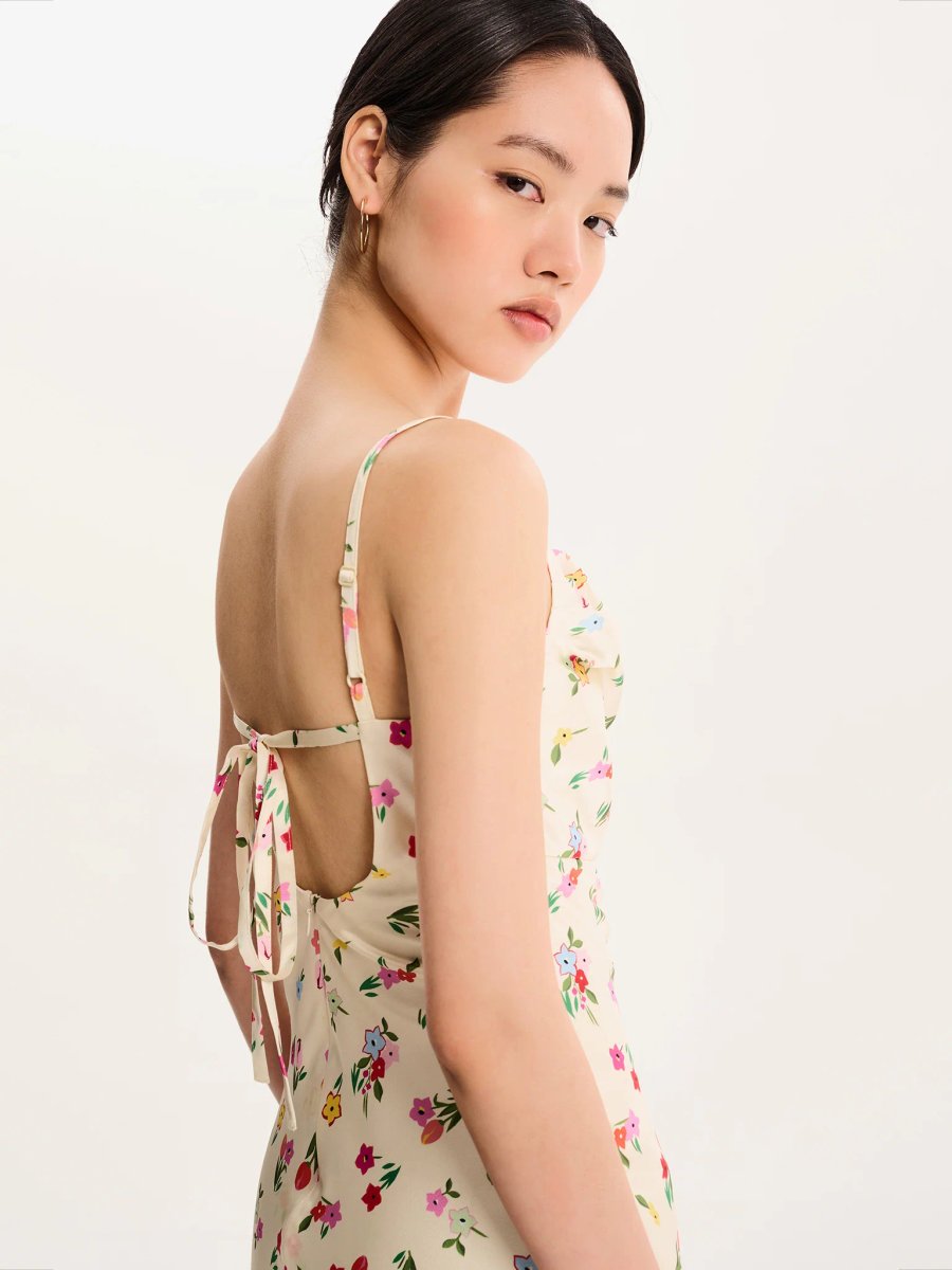 OMNES Belle Dress  in Yellow Floral - 2