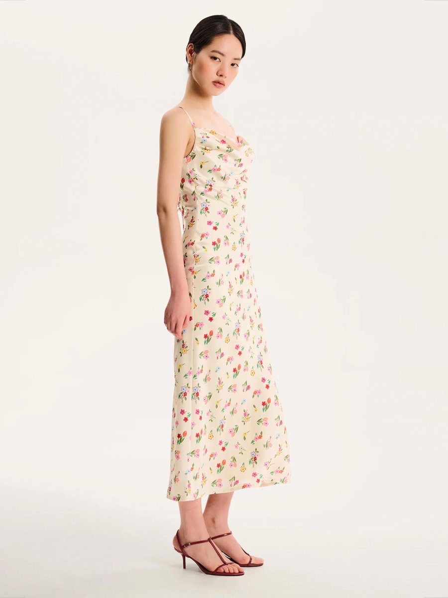 OMNES Belle Dress  in Yellow Floral - 3