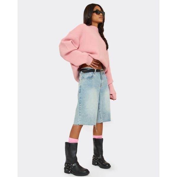 EGO Locked In Side Buckle Detail Ankle Boot In Black Faux Leather, Women's Size UK 3 - 2