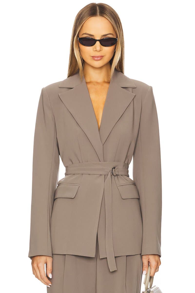 revolve Revolve Anderson Blazer in Dark Mushroom