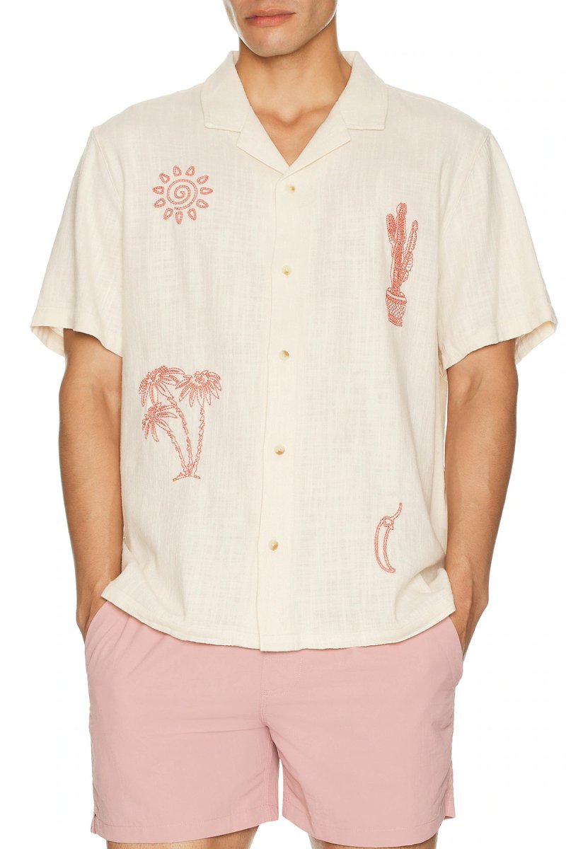 revolve Embroidered Resort Shirt - 4
