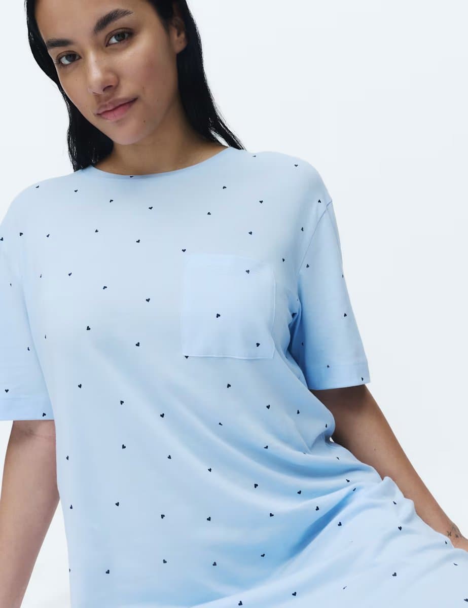 Marks & Spencer M&S Cotton Modal Printed Minishirt