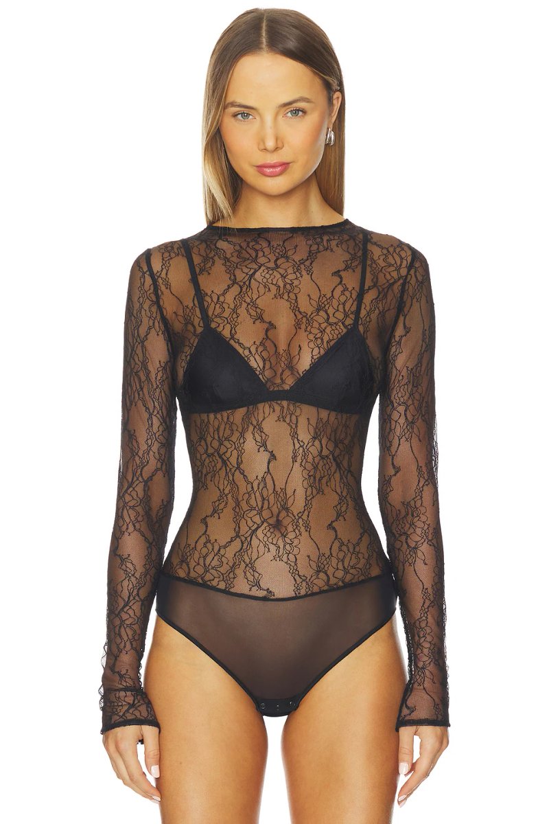 revolve Body Electric Bodysuit Black - 2