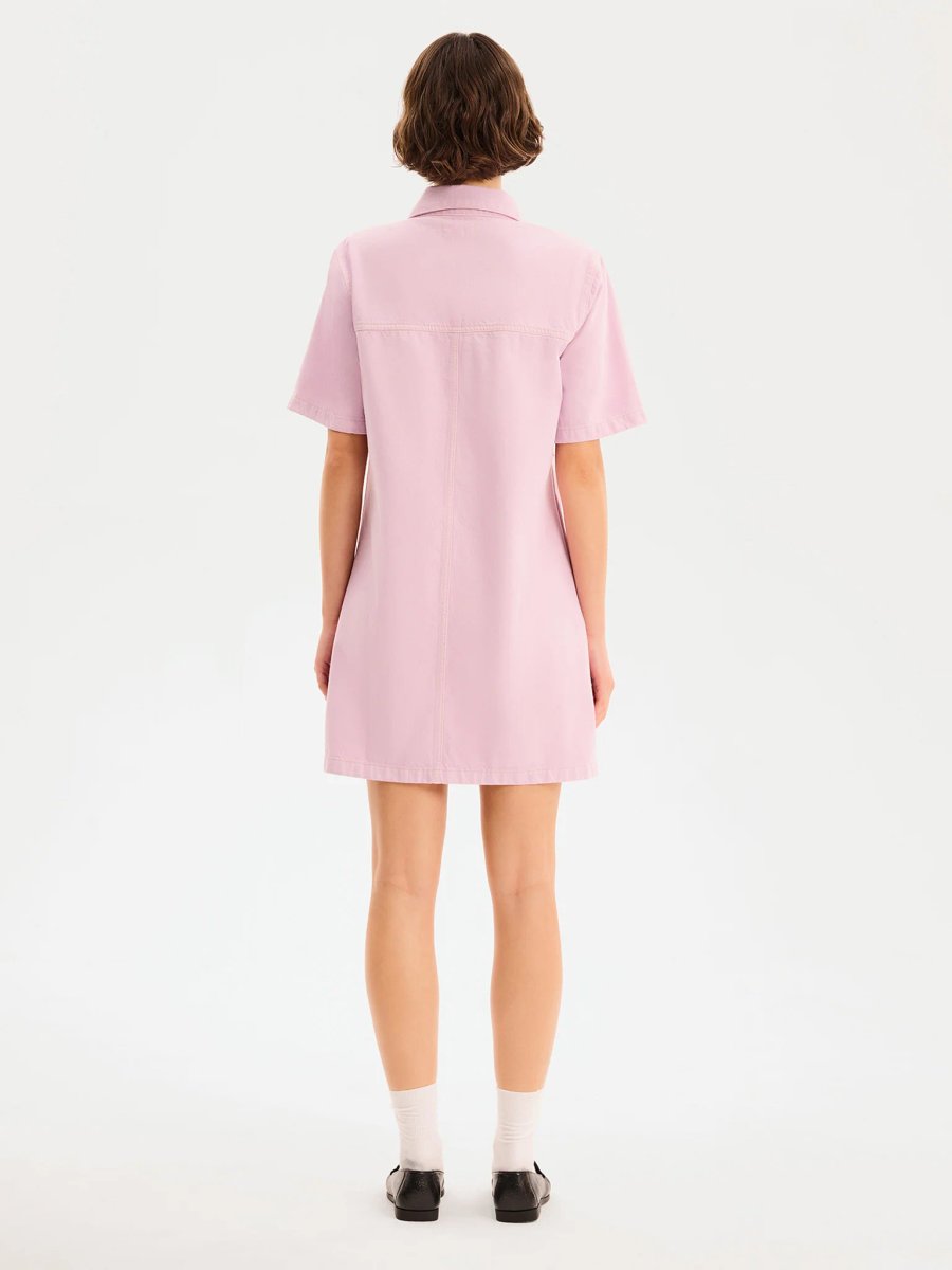 OMNES Olivia Denim Dress in Lilac - 3