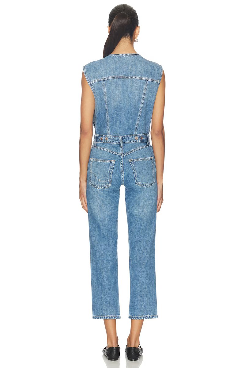 revolve x We The Free All You Need Denim Coverall In Bea Blue - 3