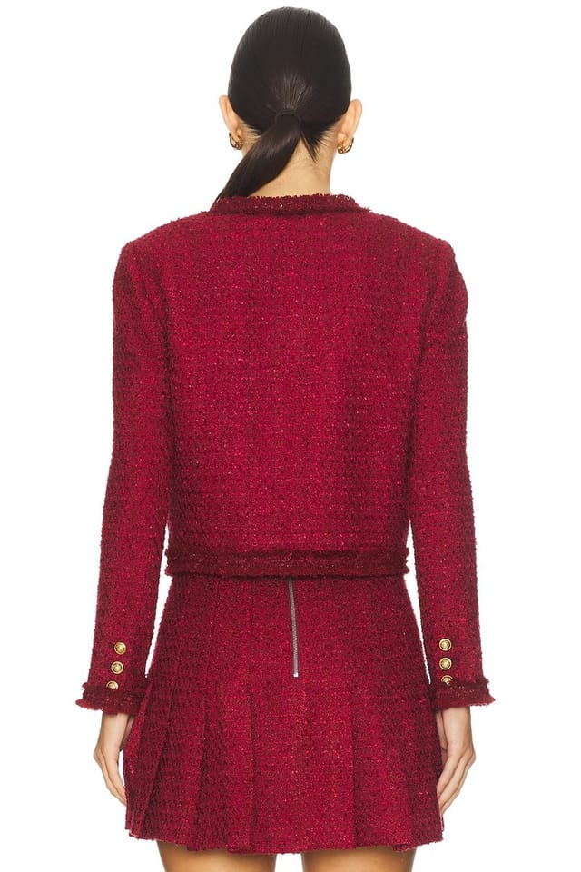 revolve Landon Cropped Box Jacket With Trim - 3