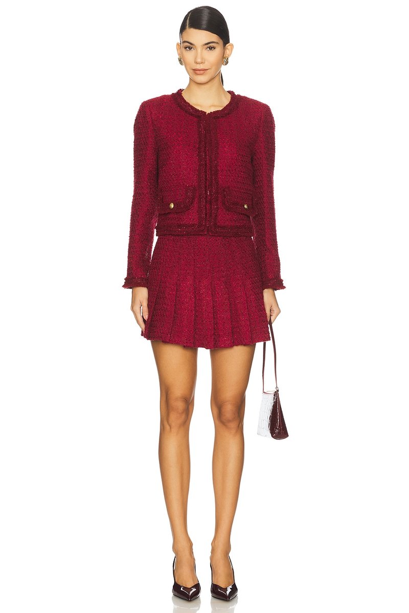 revolve Landon Cropped Box Jacket With Trim - 4