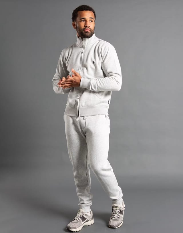 ASOS French Connection Cotton blend funnel neck zip jumper in light grey - 2