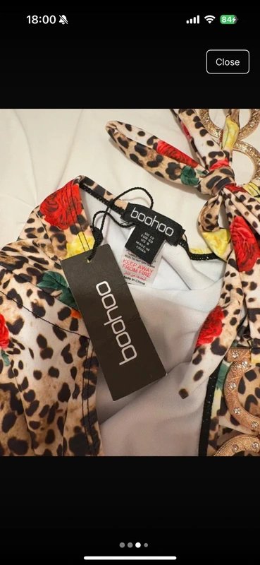 Boohoo Boohoo leopard print rose swimsuit gold - 2