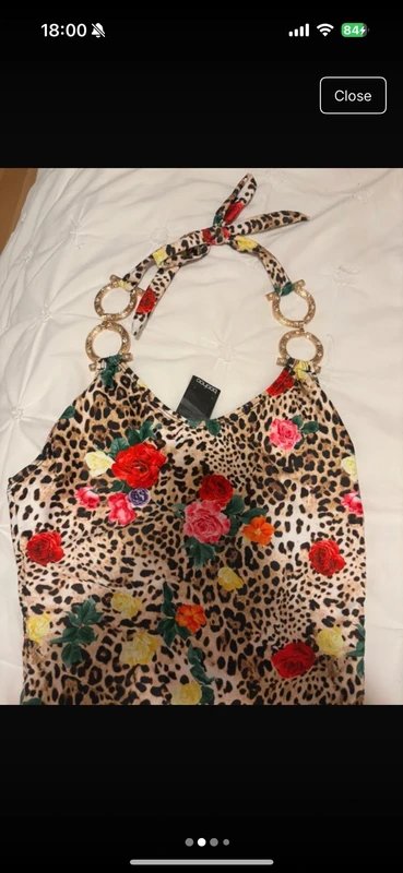 Boohoo Boohoo leopard print rose swimsuit gold - 4