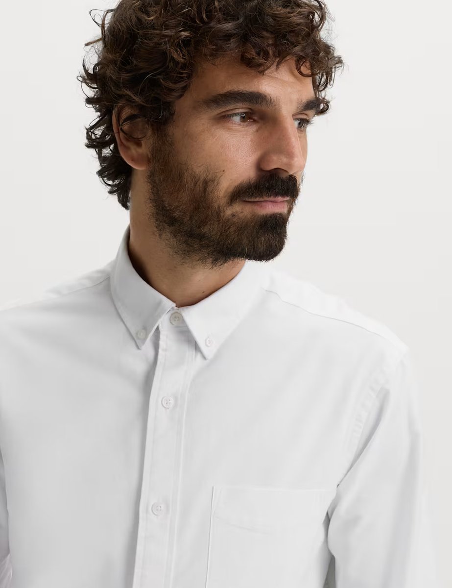 Marks & Spencer M&S Pure Cotton Ultimate Oxford Shirt White - 4