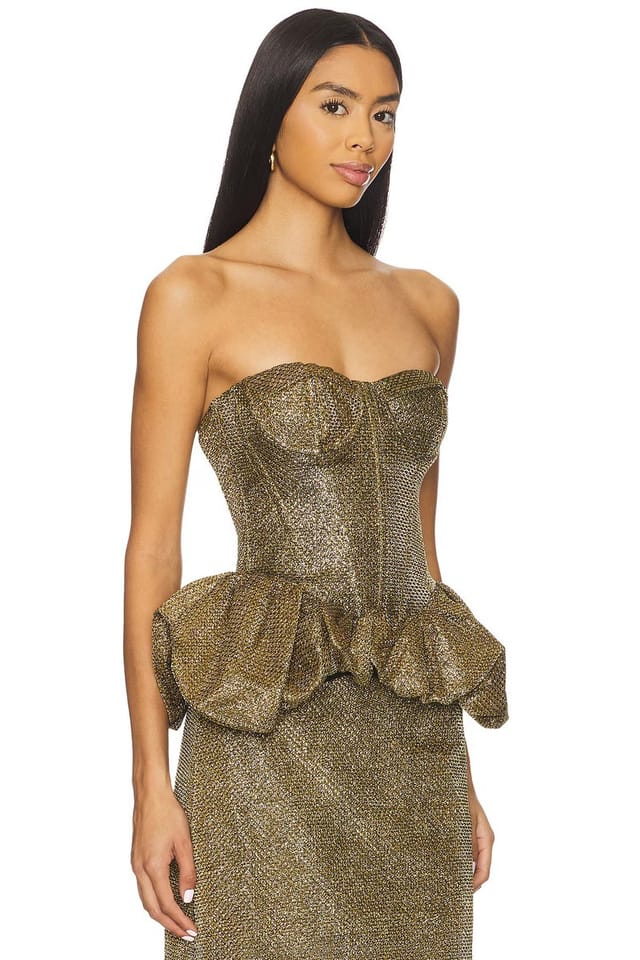 revolve Weave Peplum Top - 2