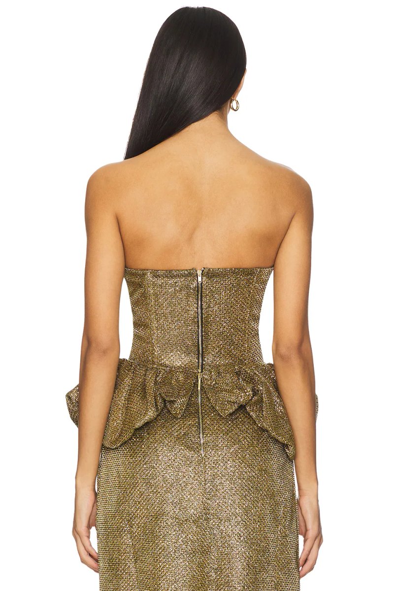 revolve Weave Peplum Top - 3