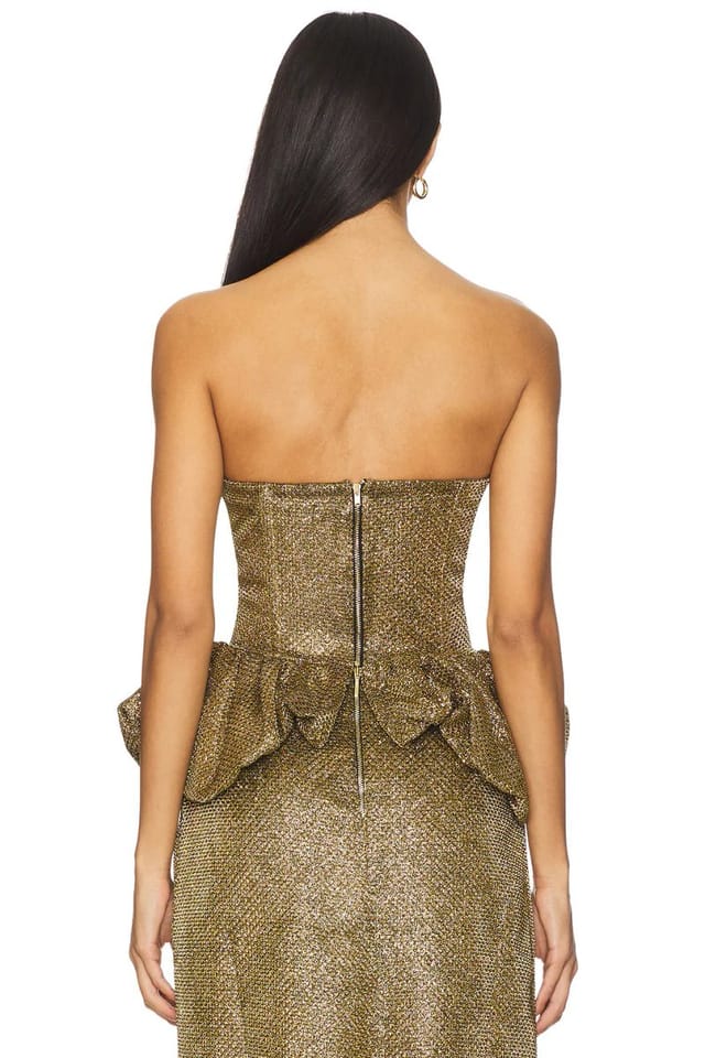 revolve Weave Peplum Top - 3