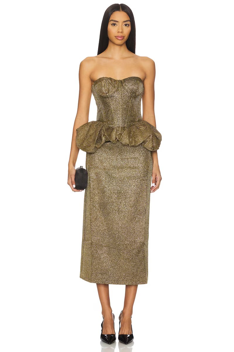 revolve Weave Peplum Top - 4