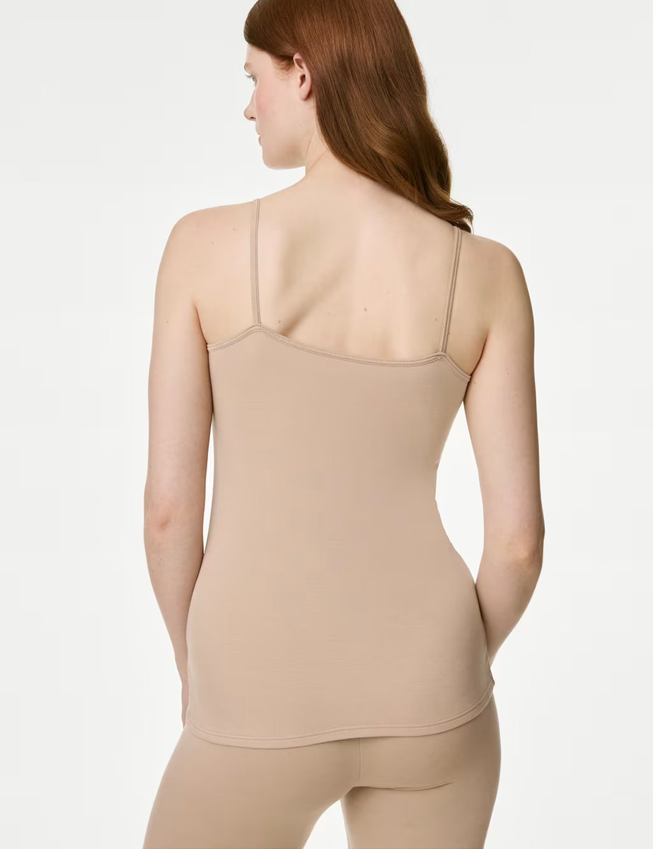 Marks & Spencer M&S Heatgen™ Medium Thermal Strappy Vest Rose Quartz - 3