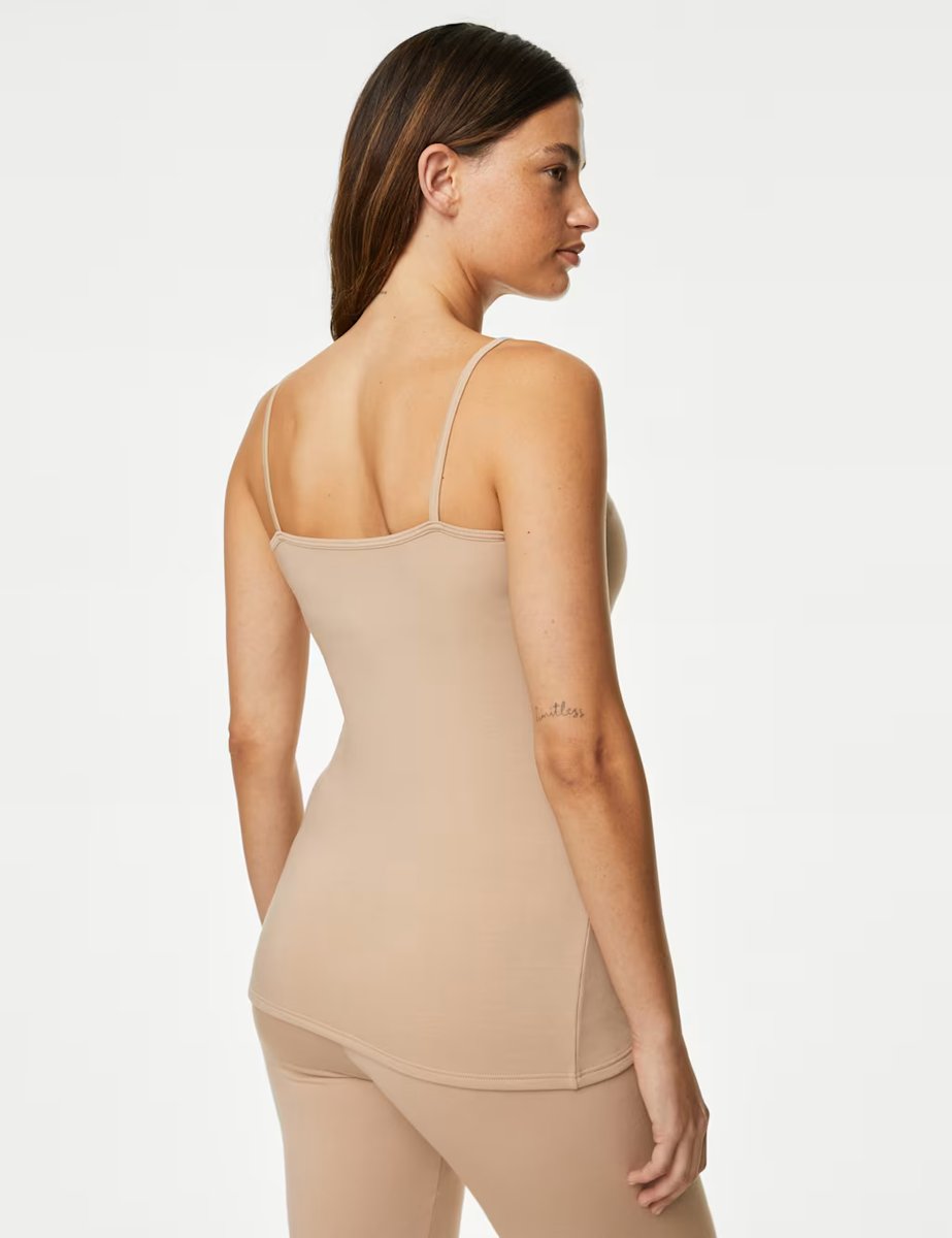 Marks & Spencer M&S Heatgen™ Medium Thermal Strappy Vest Rose Quartz - 4