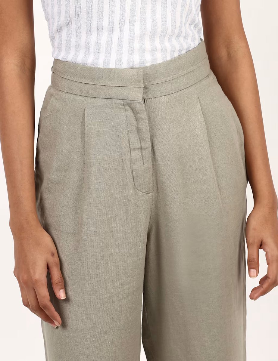 Marks & Spencer M&S LV TAPERED TROUSERS Sage - 3