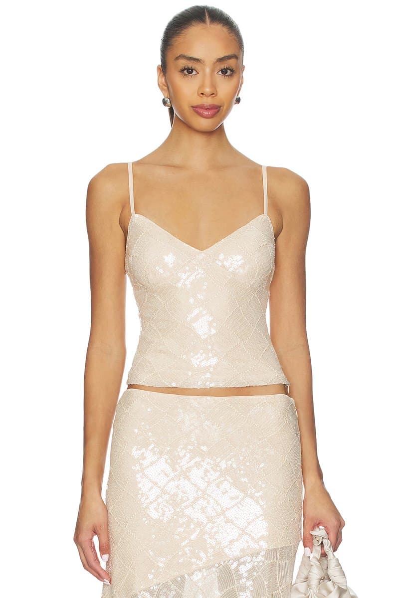 revolve Eris Sequin Top