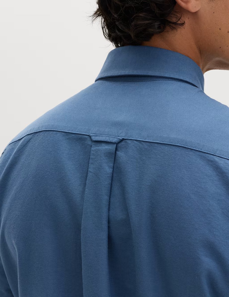 Marks & Spencer M&S Pure Cotton Ultimate Oxford Shirt Blue - 4