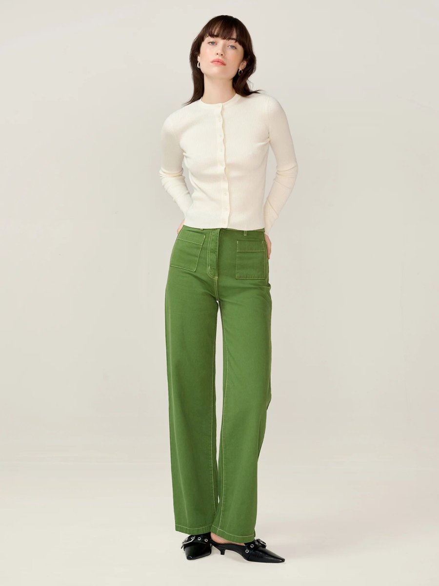 OMNES Orielle Jean in Khaki - 1