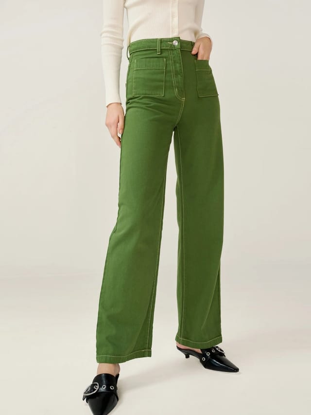 OMNES Orielle Jean in Khaki - 3