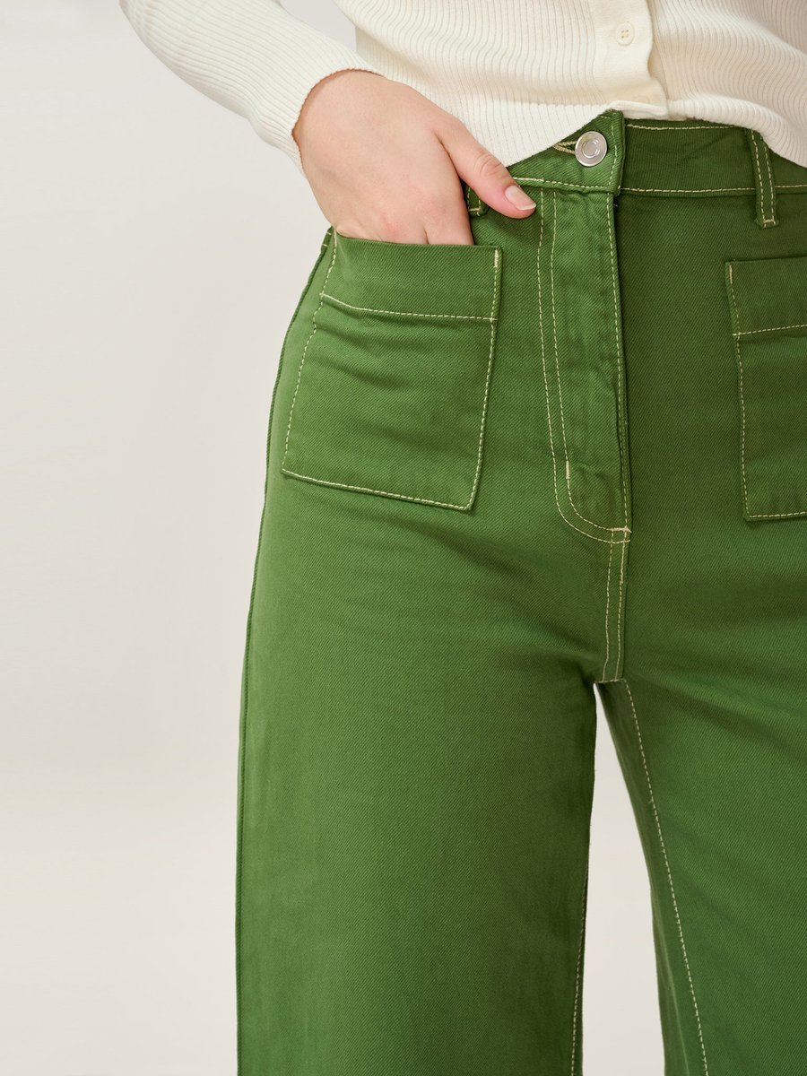 OMNES Orielle Jean in Khaki - 4