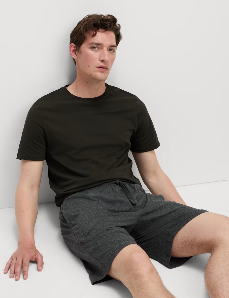 Marks & Spencer M&S Pure Cotton Pyjama Set Khaki Mix - 2