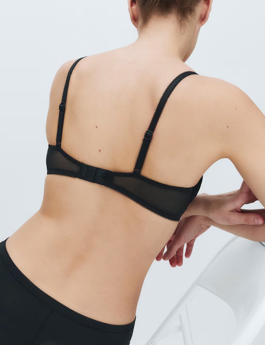 Marks & Spencer M&S 2 Pack Jasmine Lace Wired Demi Cup Bras (A-E) Black Mix - 4