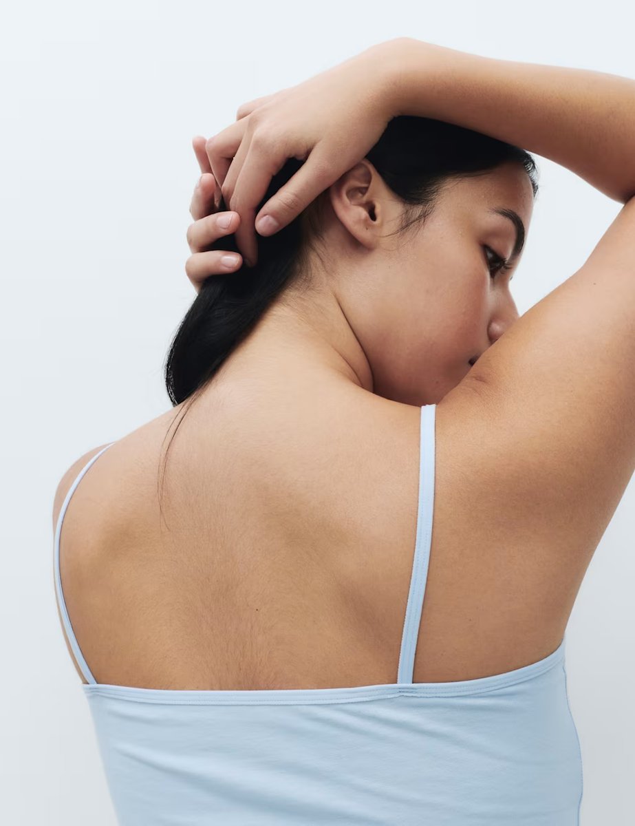 Marks & Spencer M&S 3pk Cotton Rich Strappy Vests Blue Mix - 4