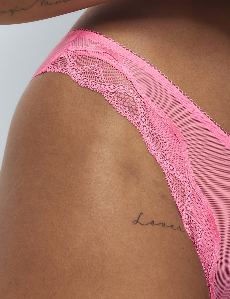 Marks & Spencer M&S 2 Pack Mesh Miami Knickers Bright Pink - 2