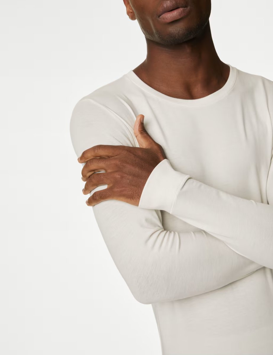 Marks & Spencer M&S 2 Pack Heatgen™ Light Thermal Long Sleeve Tops Ivory - 2