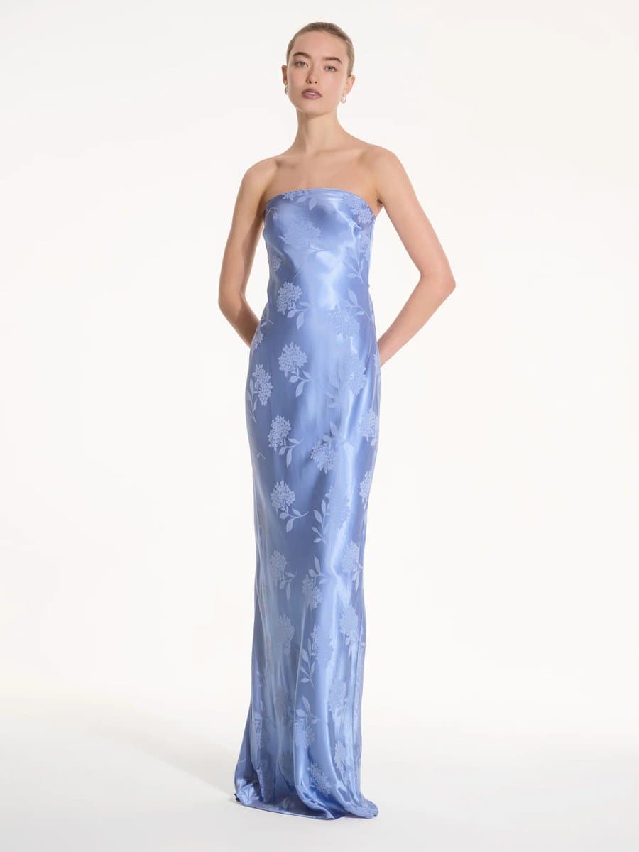 OMNES Amdra Maxi Dress in Blue