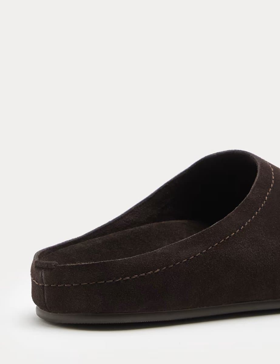 Marks & Spencer M&S Suede Clog Brown