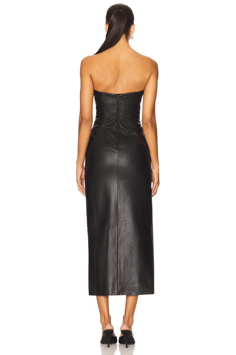 revolve Eleni Faux Leather Midi Dress - 3
