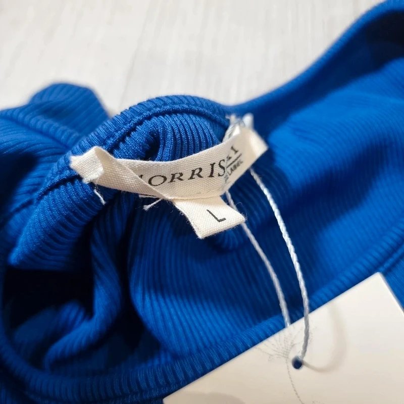 Morrisday BNWT Morrisday Blue Long Sleeve Top Cropped Over Top - 3